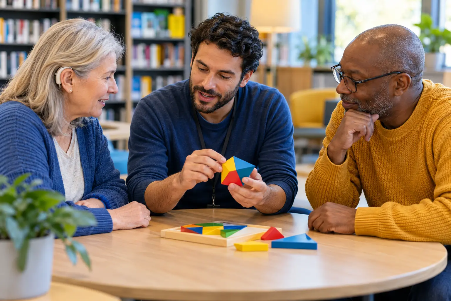 Gemeinsames Lernen in einer Gemeinschaft · KI-generierte illustrative Bilder